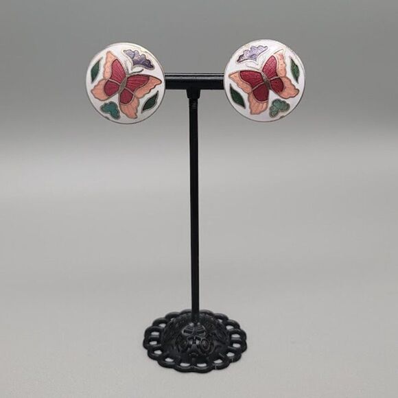 VINTAGE Butterfly Earrings - Picture 1 of 5